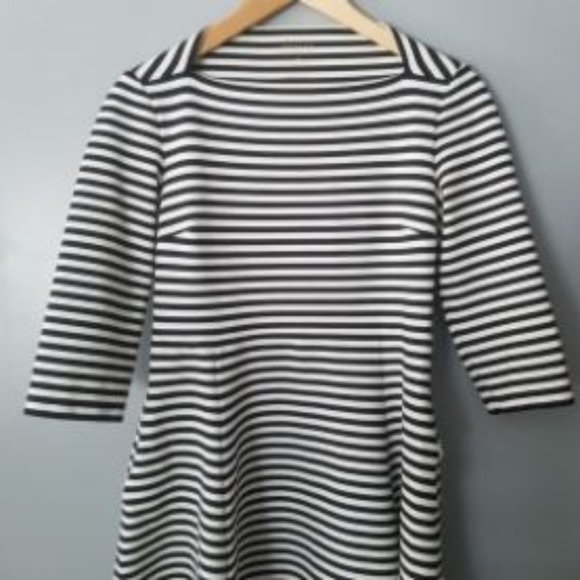 Kate Spade Dress Stripe Black White Size XS - Picture 10 of 16